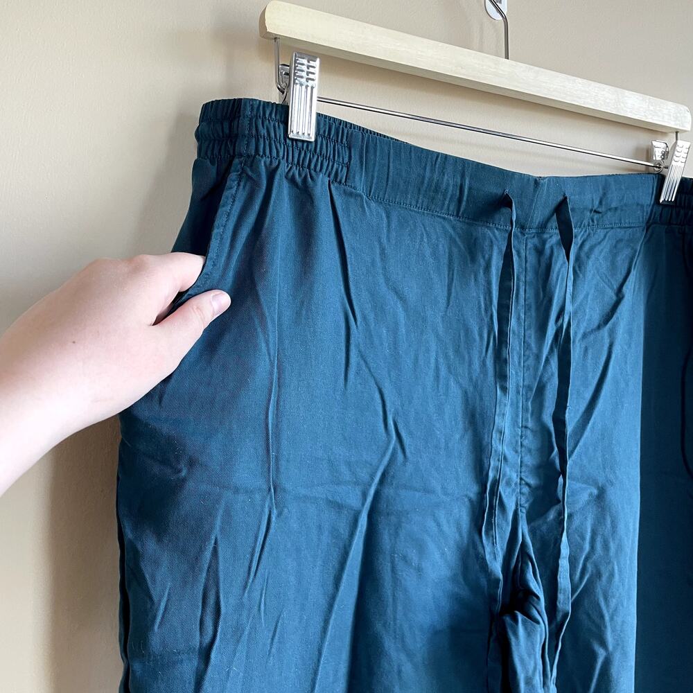 Soma turquoise casual trousers elastic waist pull on women's 38 lenzing lyocell - Picture 2 of 7